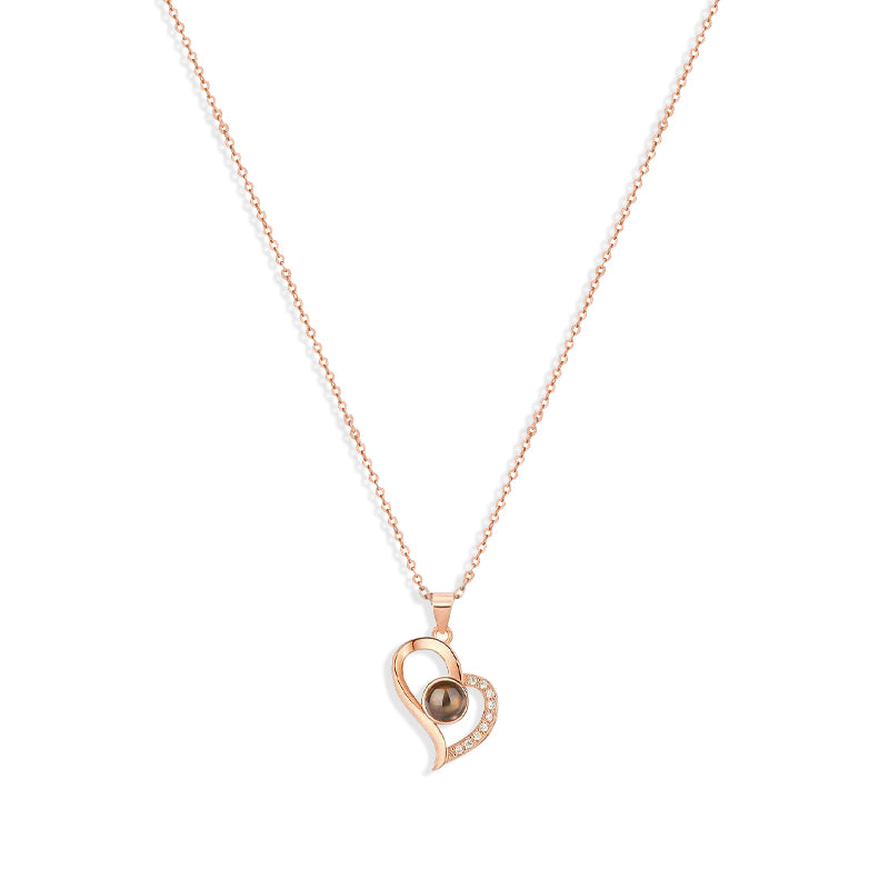 Special "I Love You in 100 Words" projection necklace for me, Christmas, Valentine's Day, Mother's Day gift!