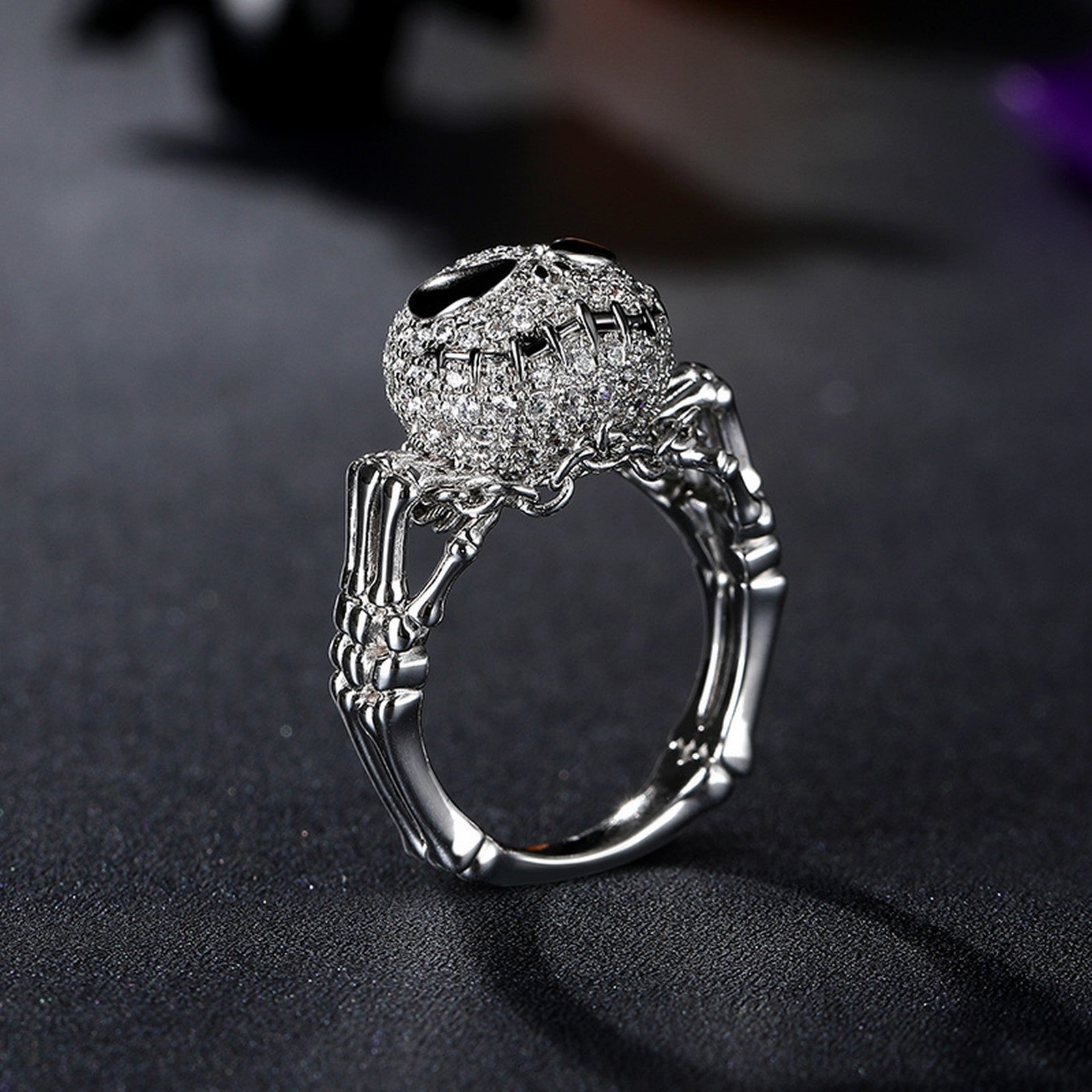 Pumpkin Skull Ring