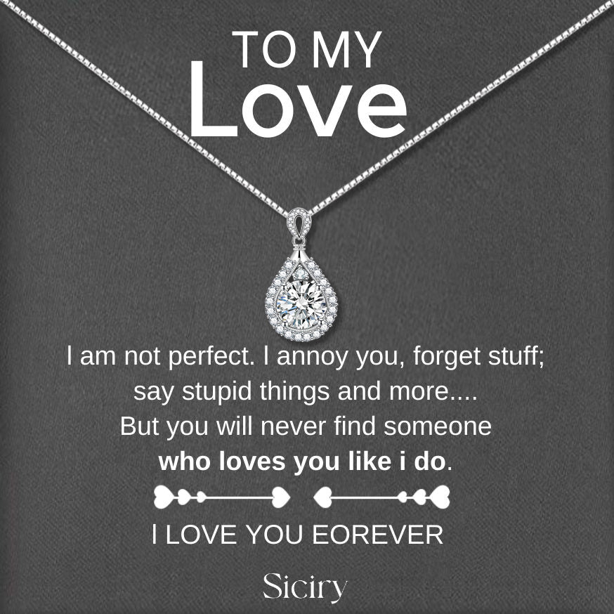 925-Realistic Rose Necklace - To My Love(Send Free Beautiful Box)