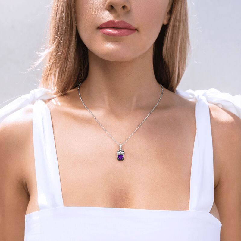 "Love Confession" Skull Heart Cut Necklace