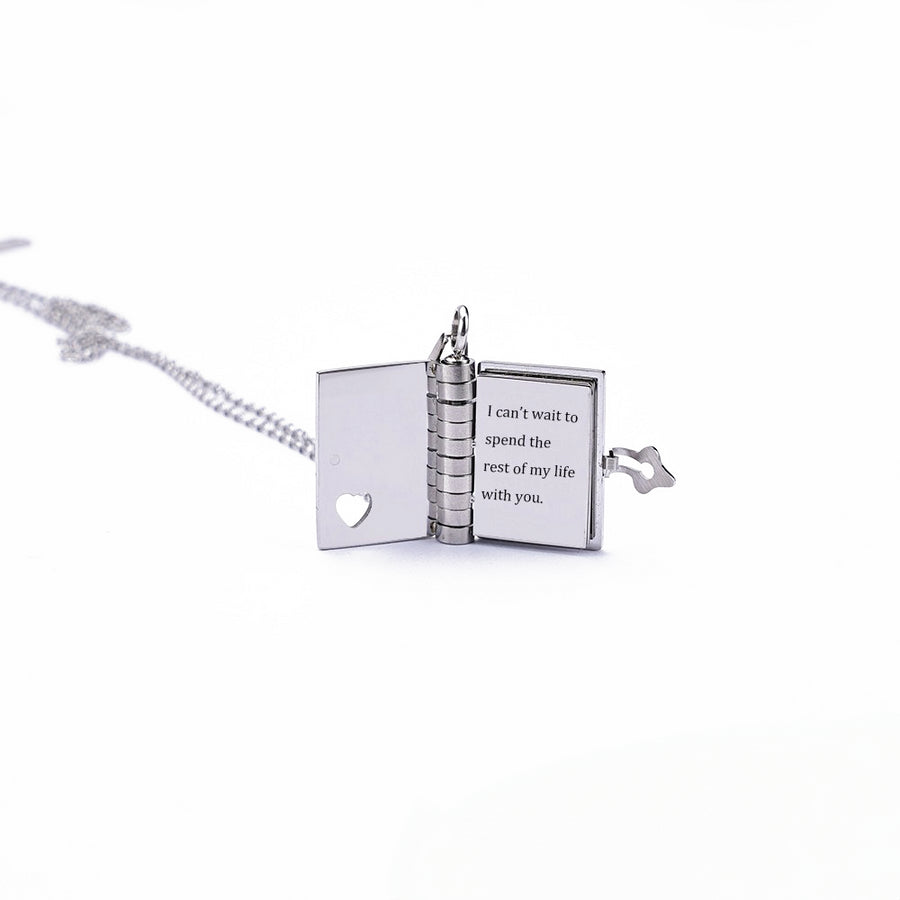 Custom Book Necklace