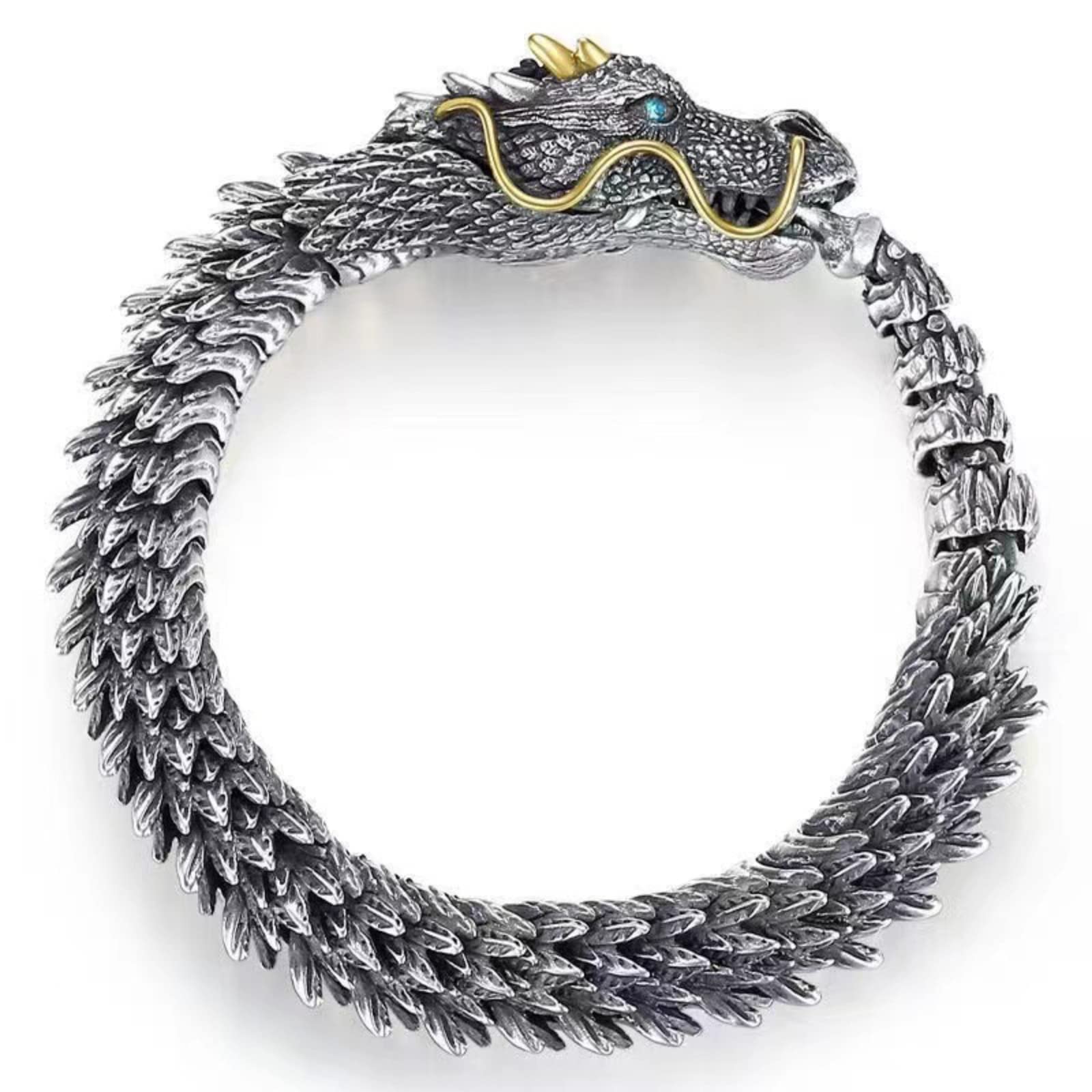 Three-dimensional dragon bracelet