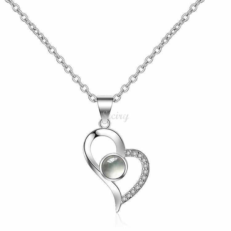Siciry™ Personalized Projection Photo Necklace - Forever In My Heart