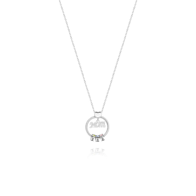 Cadeau de fête des pères pendentif cercle personnalisé