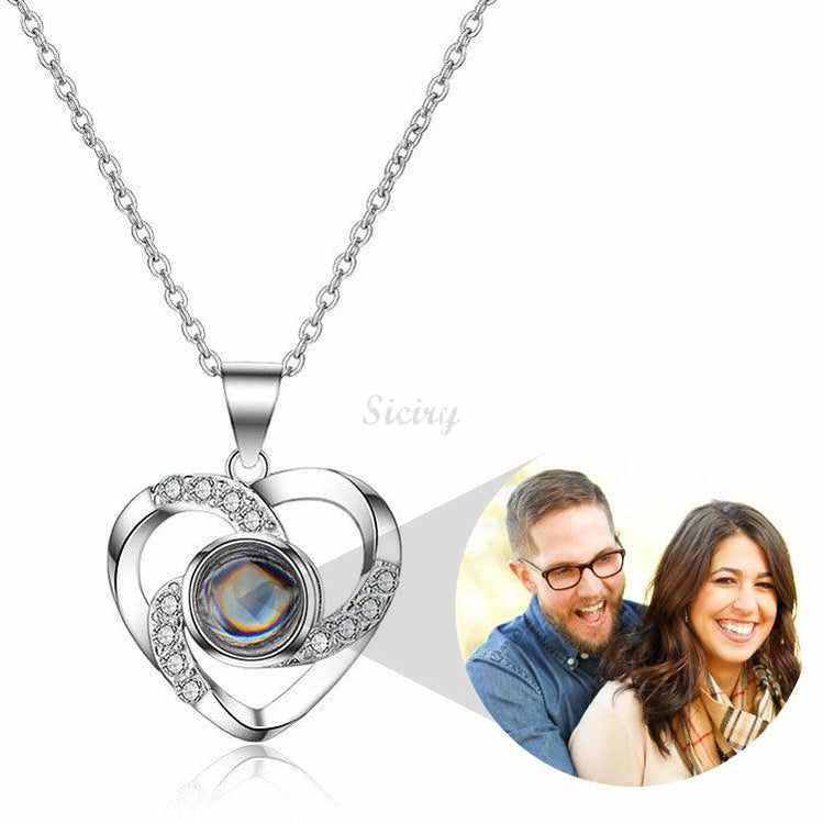 Collier photo projection personnalisé Siciry™ - Always Love