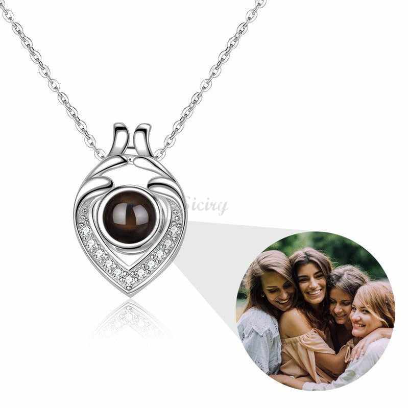 Siciry™ Personalized Projection Photo Necklace - Hold My Love