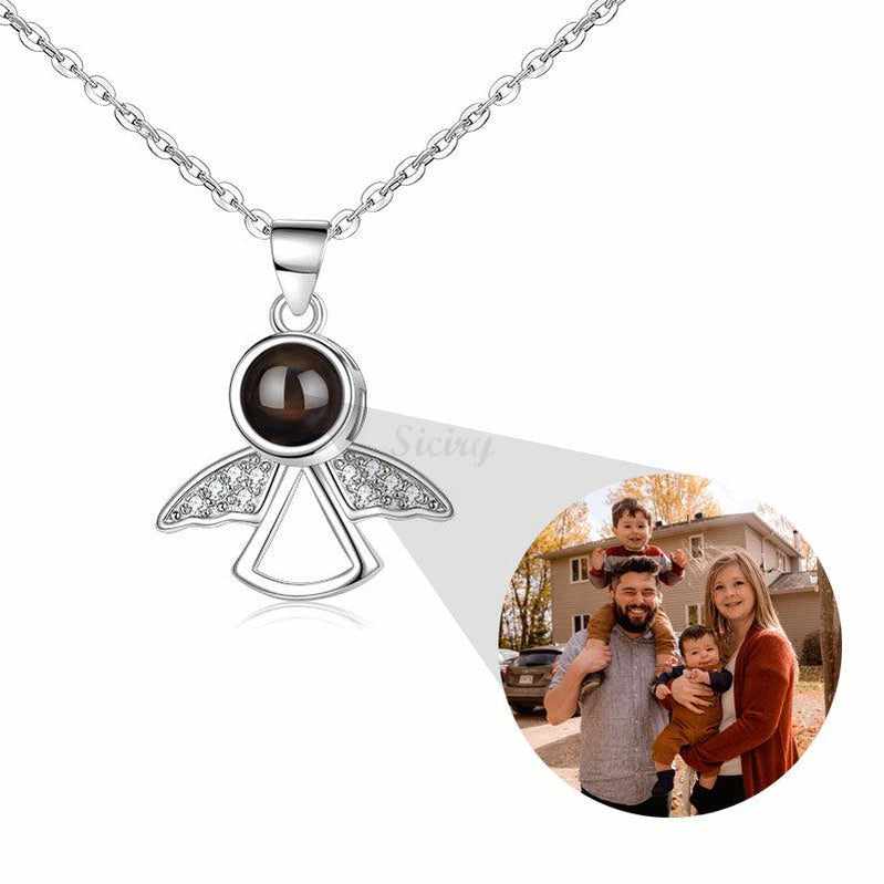 Collier Photo Projection Personnalisé Siciry™ - Petit Ange