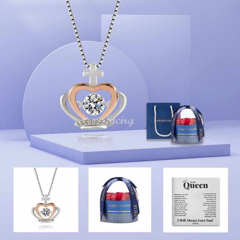 Luxe Crown Necklace - To My Queen