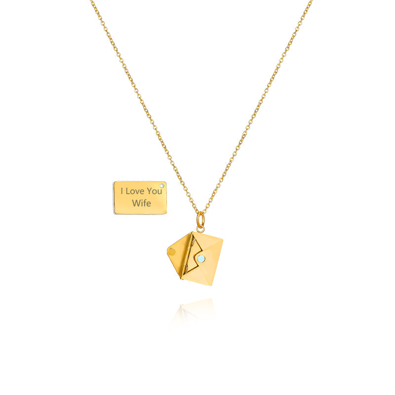 Siciry™ -I Love You Mom-Love Letter Necklace