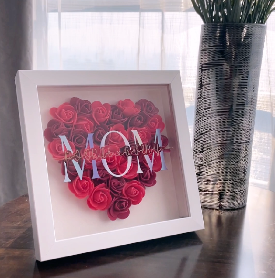 Mom Eternal Flower Photo Frame(Buy 1 Get 1Necklace)