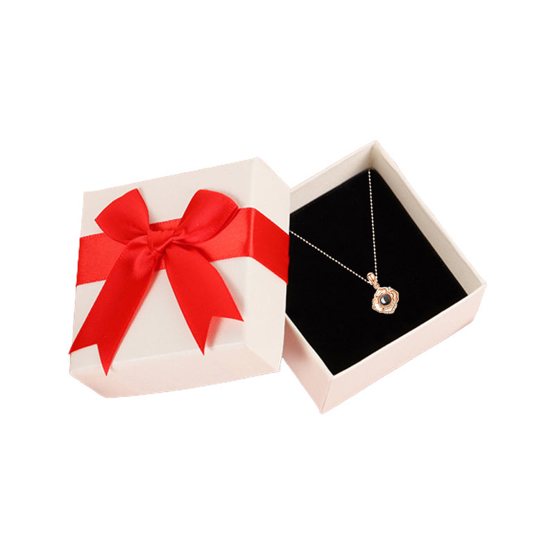 To My Mom-100 Languages Projection Carnation Necklace