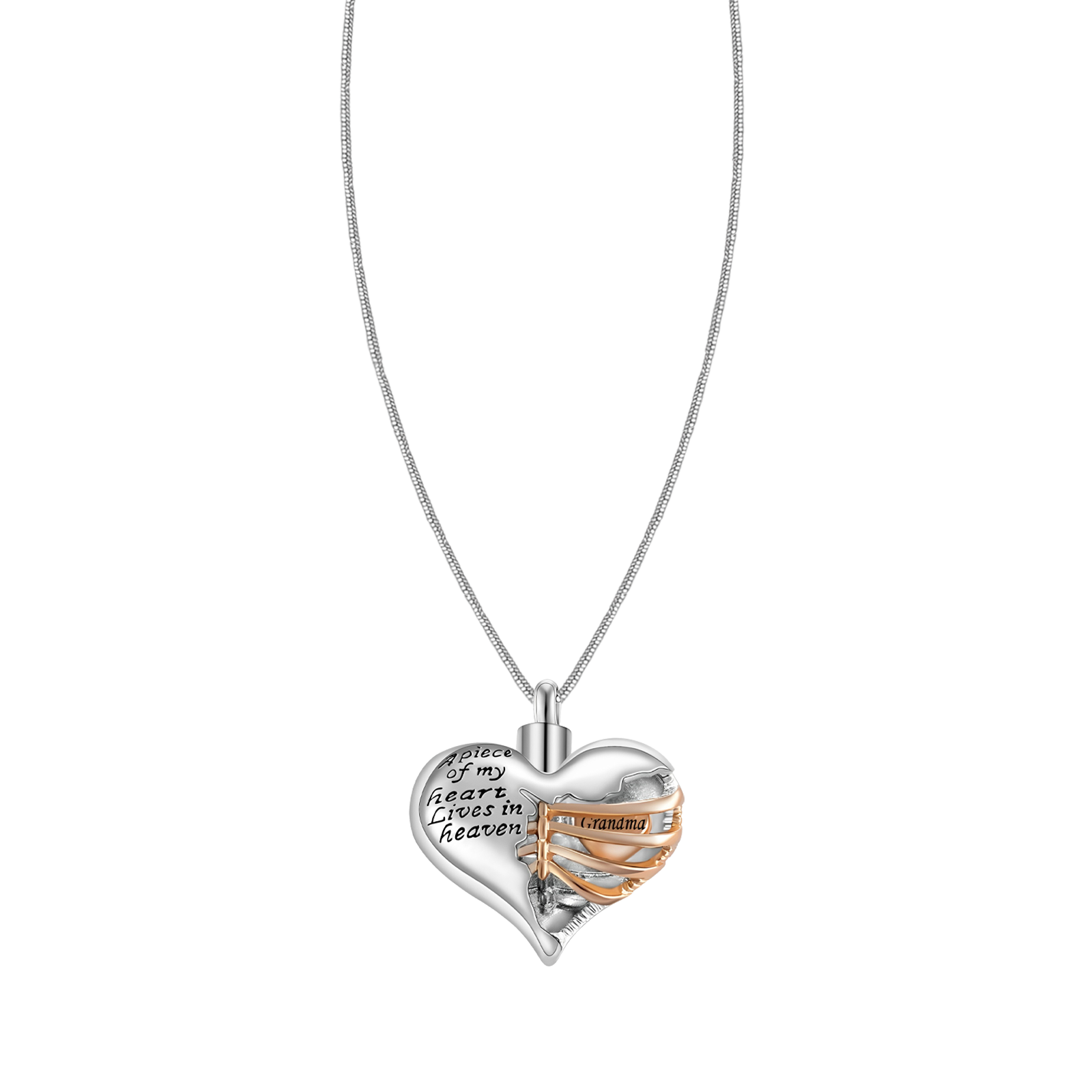 A Piece Of My Heart Lives In Heaven-Souvenir/Urn Pendant