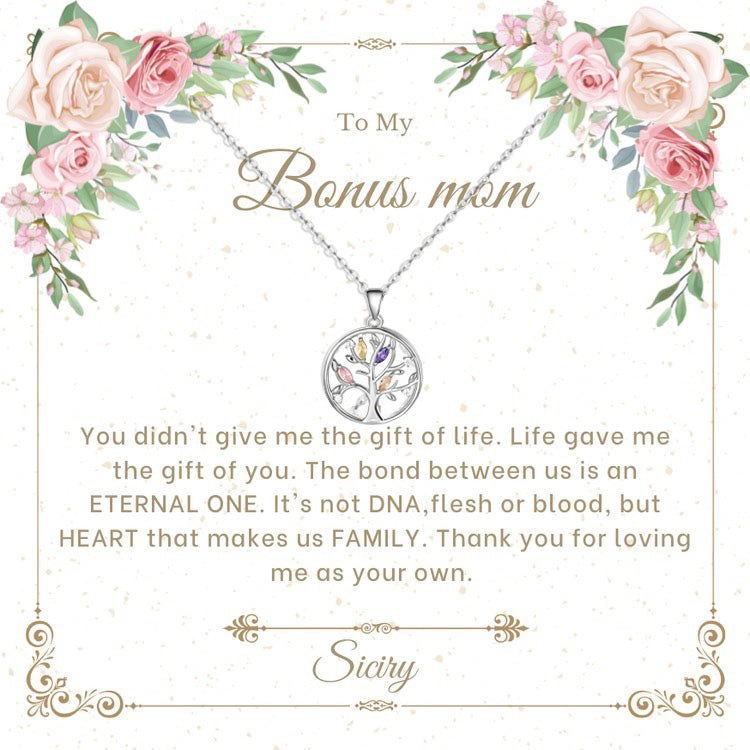 Siciry™ To My Bonus Mom-Tree of Life