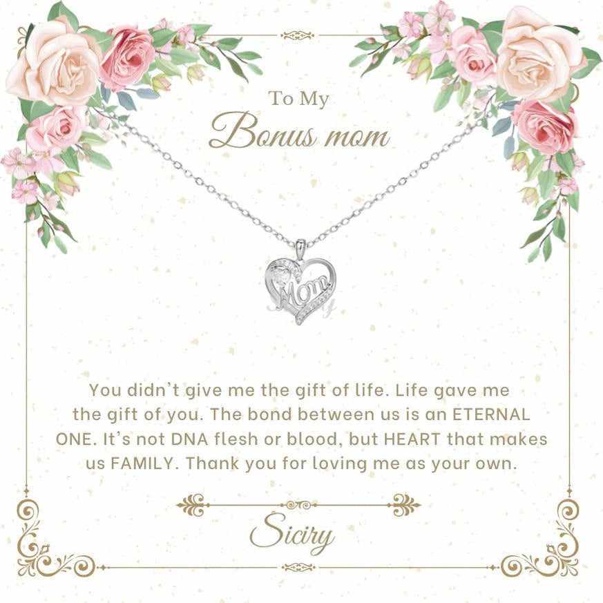 Siciry™ To Bonus Mom Diamond Necklace