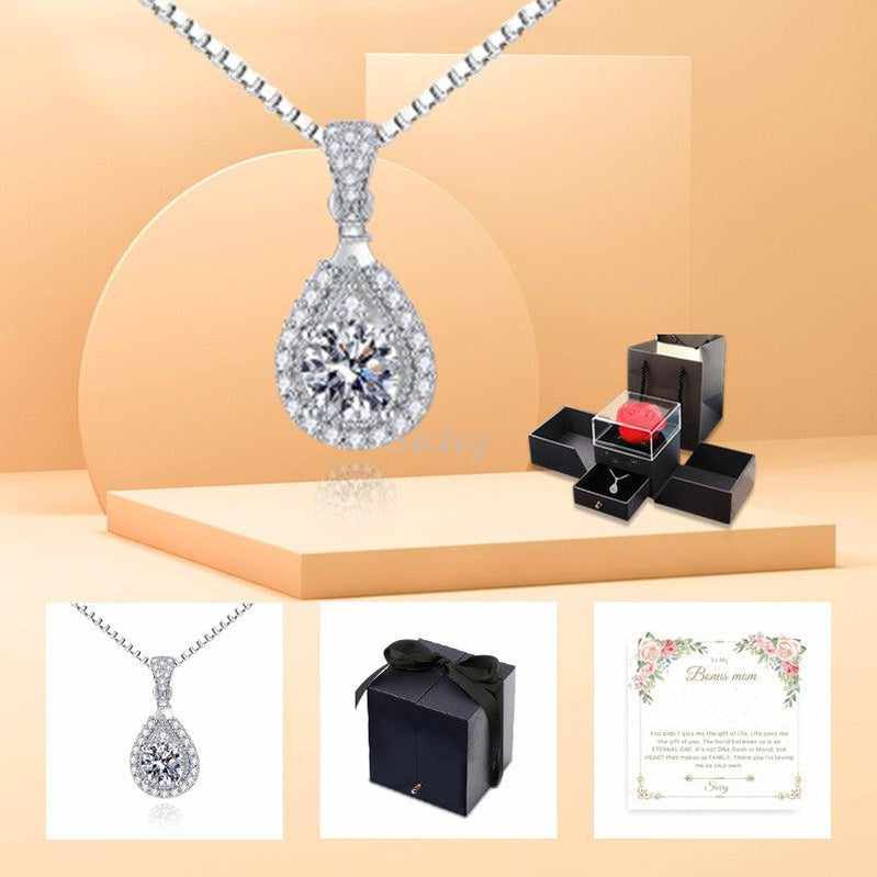 Siciry™ To Bonus Mom Diamond Necklace