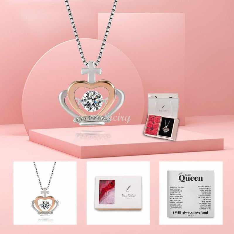 Luxe Crown Necklace - To My Queen