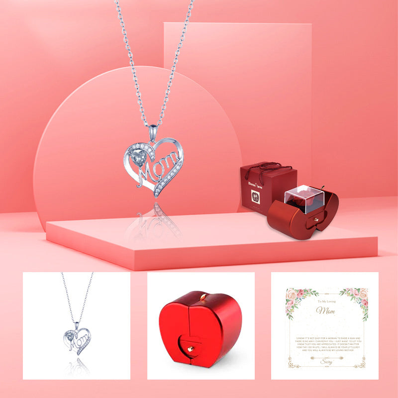 Siciry™ To My Loving Mom-Love Heart Necklace