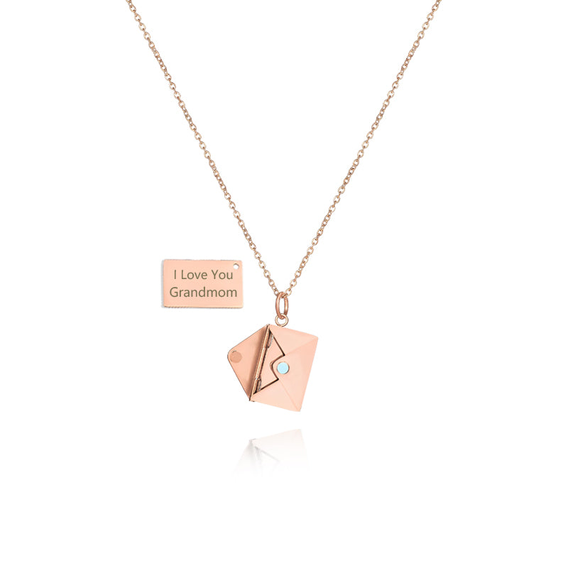 Siciry™ -I Love You Mom-Love Letter Necklace