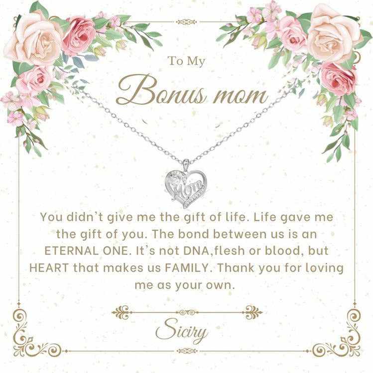 Siciry™ To Bonus Mom-Love Heart Necklace
