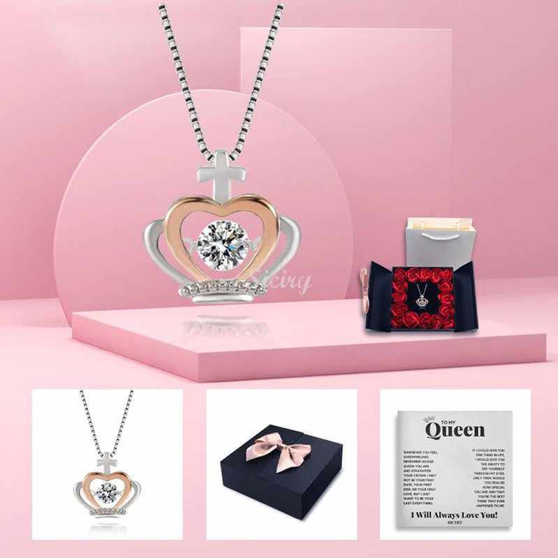 Luxe Crown Necklace - To My Queen