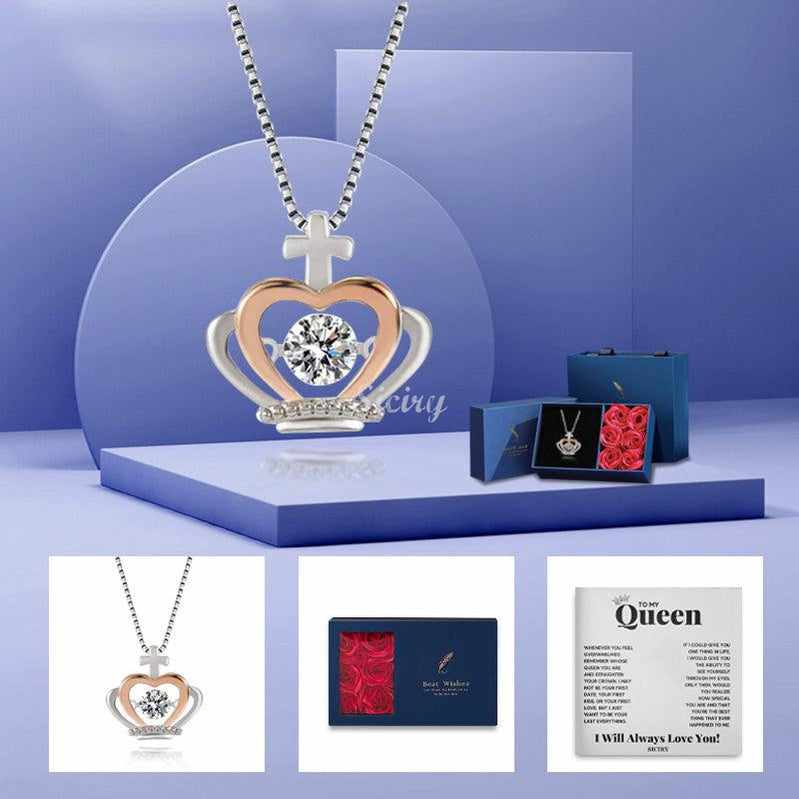 Luxe Crown Necklace - To My Queen
