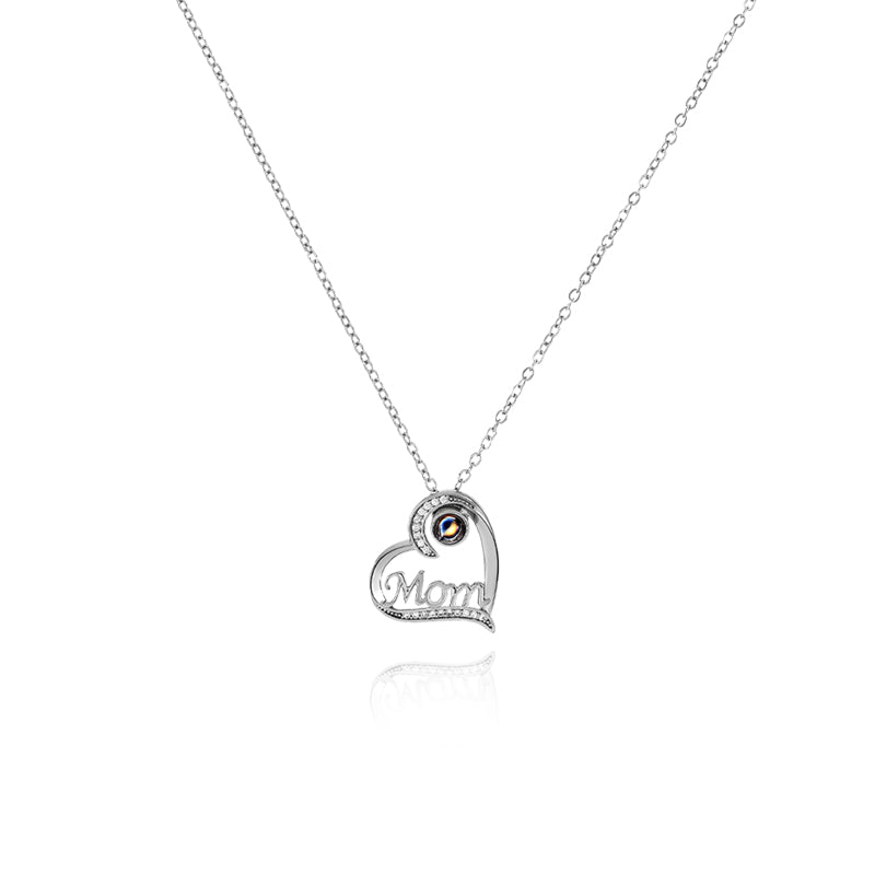 I Love You 100 Languages To My Mom Cross Necklace