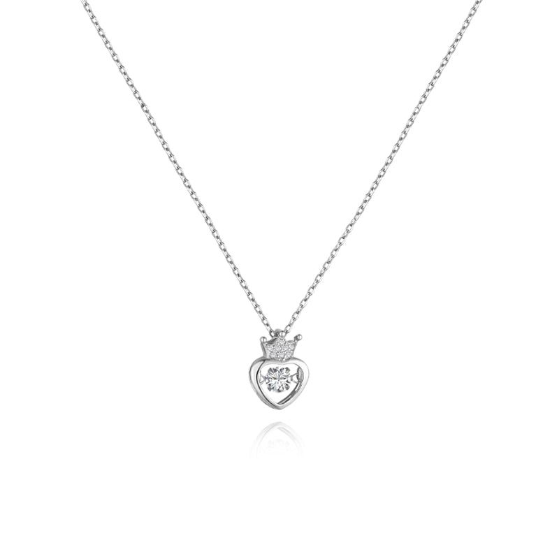 Siciry™ - Dancing Stone Heart Crown Necklace