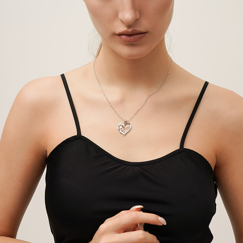 Siciry™ To Bonus Mom Diamond Necklace