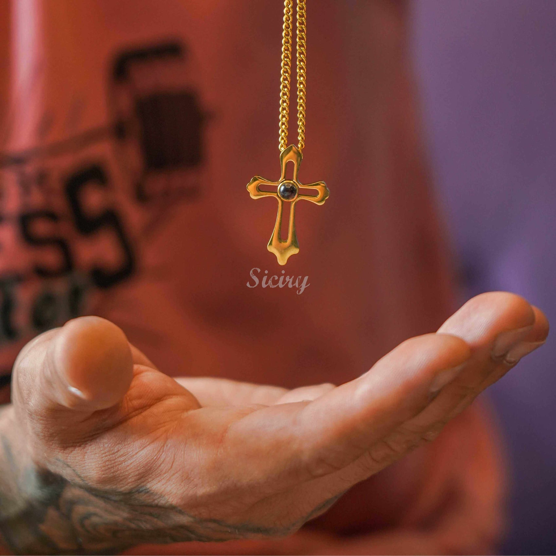 I Love You 100 Languages To My Mom Cross Necklace