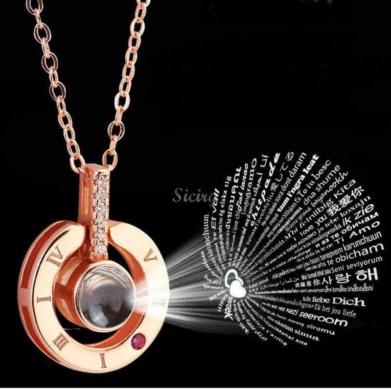 Siciry™ Heart Projection 100 Languages Saying "I LOVE YOU"