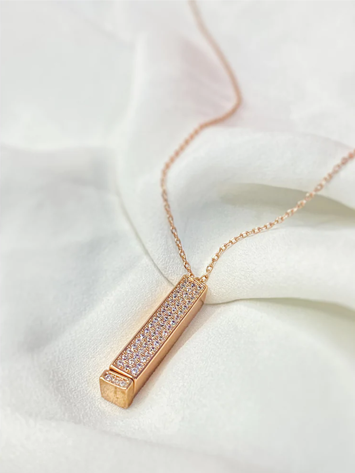 Personalized Secret Message Bar Necklace