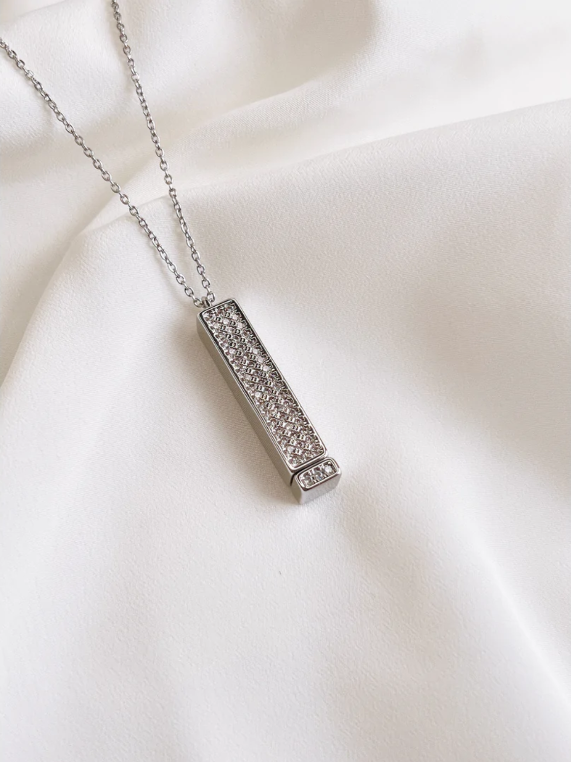 Personalized Secret Message Bar Necklace