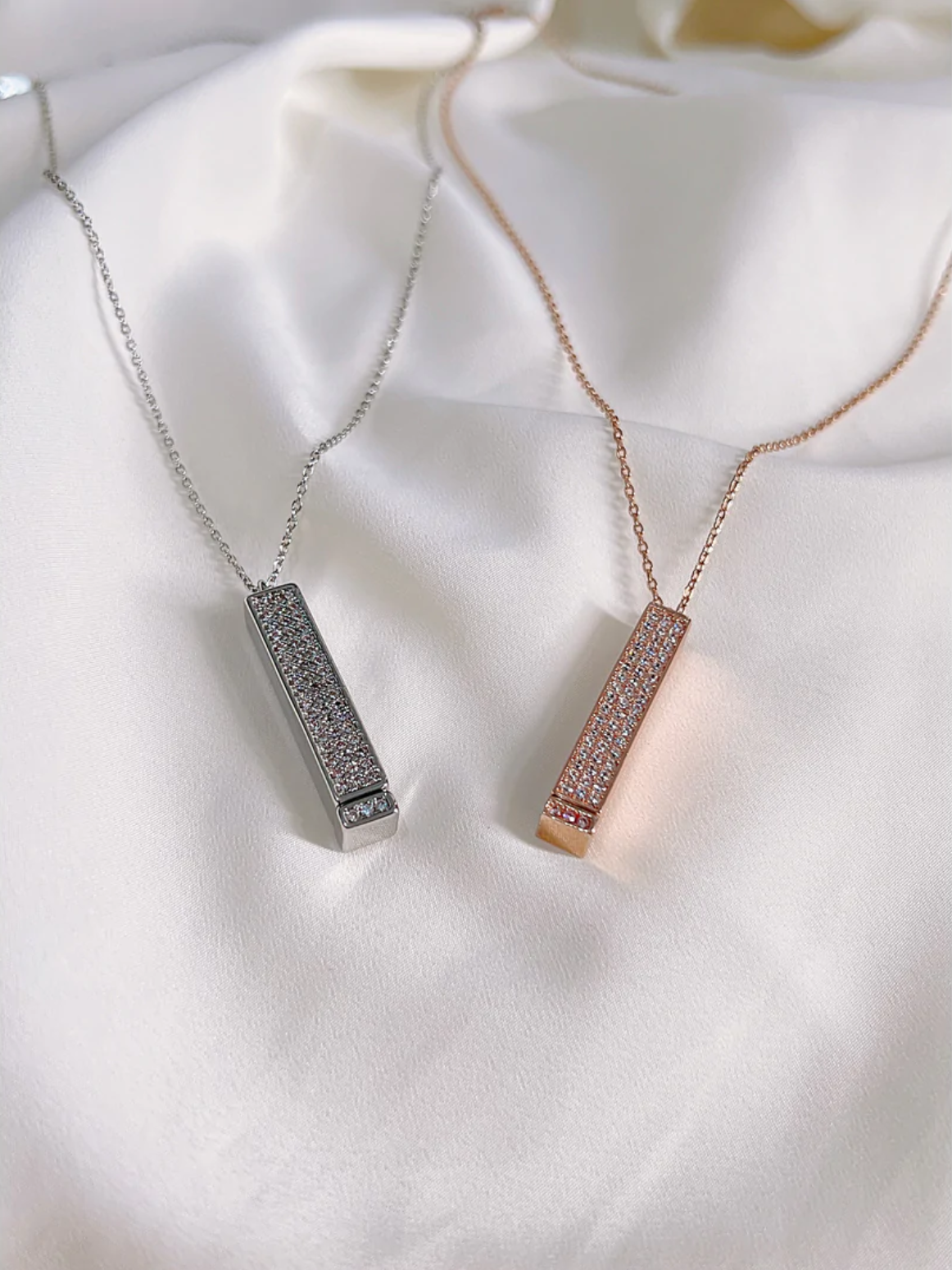 Personalized Secret Message Bar Necklace