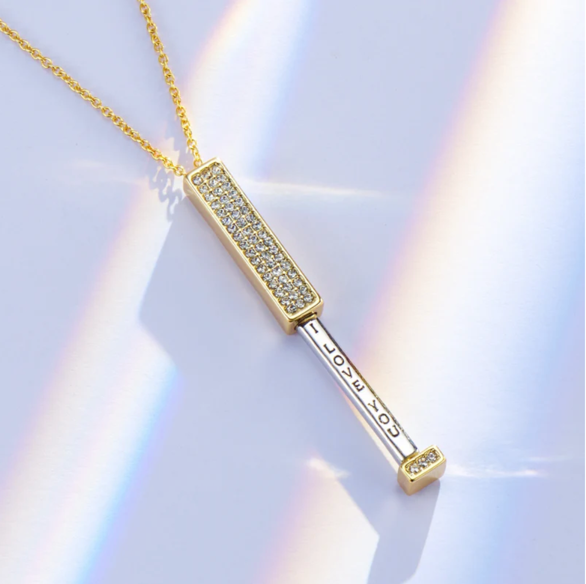 Personalized Secret Message Bar Necklace