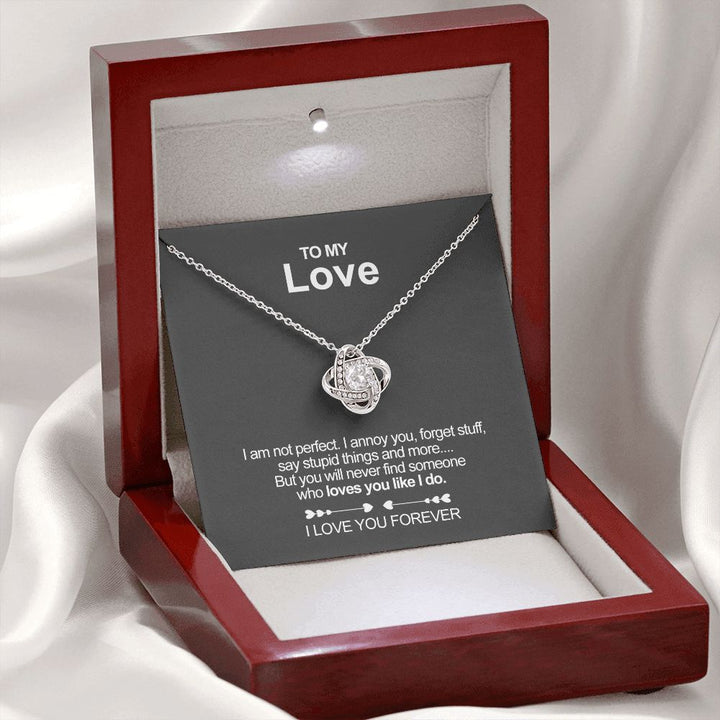 Realistic Rose Necklace - To My Love