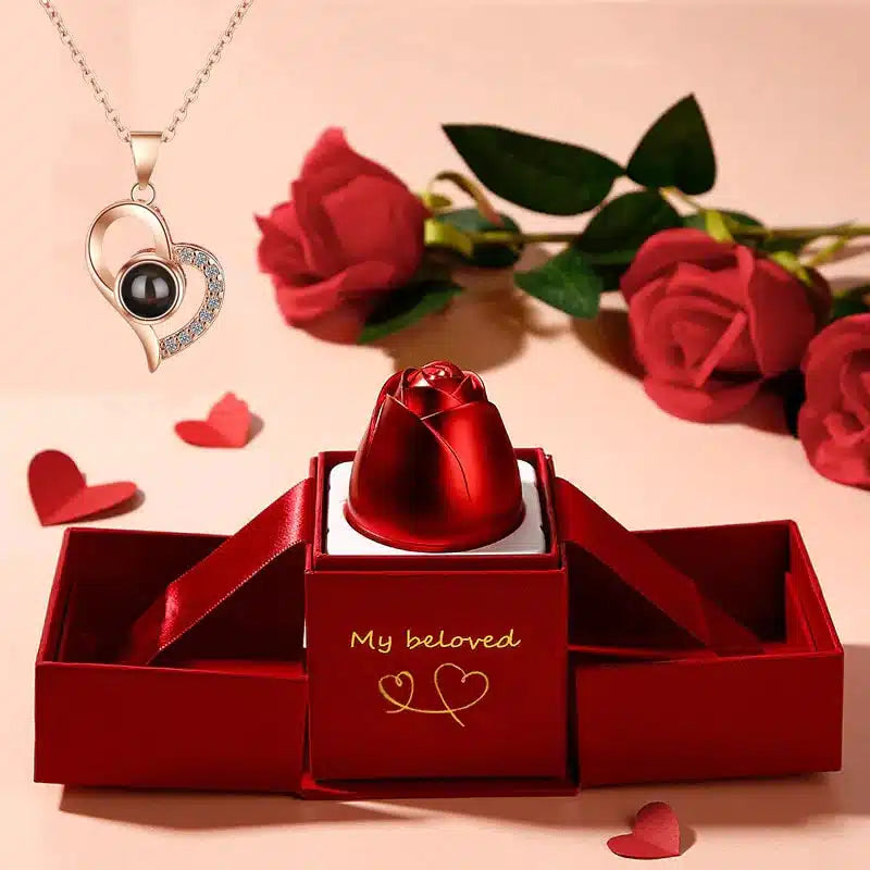 100 Languages Love Pendant | Heart Shaped
