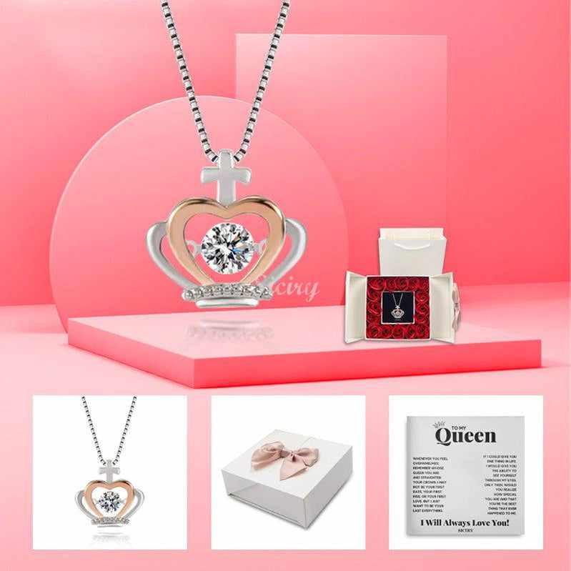 Luxe Crown Necklace - To My Queen