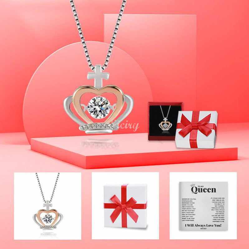 Luxe Crown Necklace - To My Queen