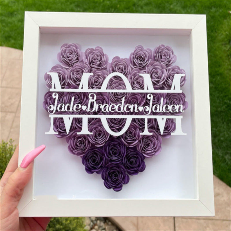 Mom Eternal Flower Photo Frame(Buy 1 Get 1Necklace)