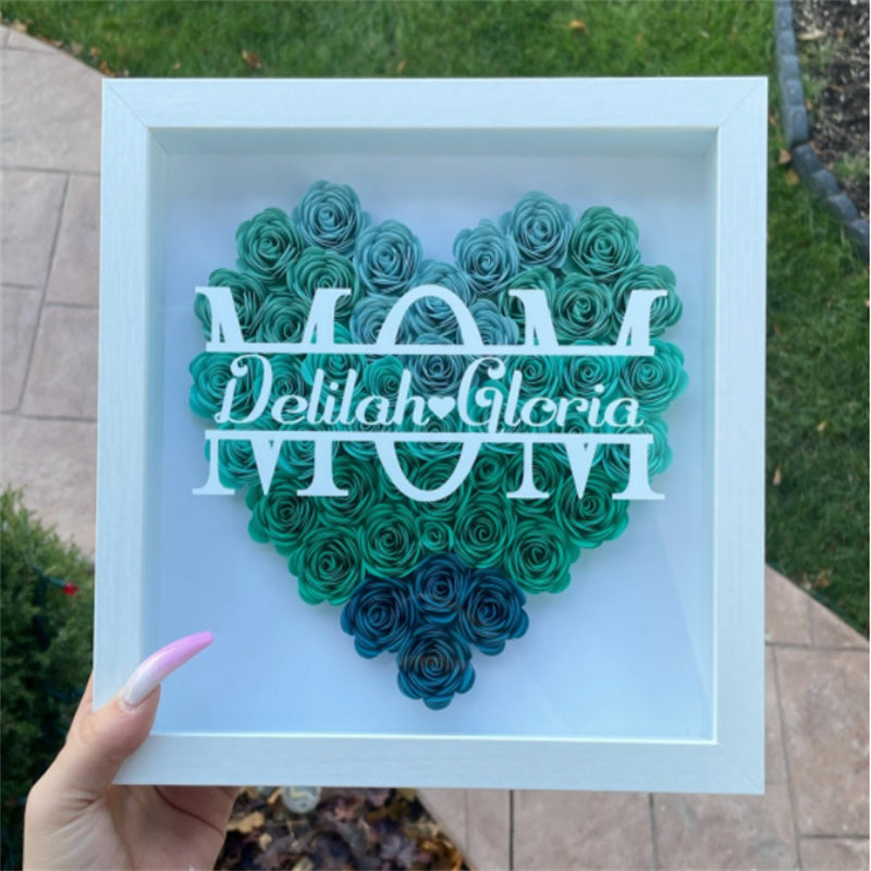 Mom Eternal Flower Photo Frame(Buy 1 Get 1Necklace)