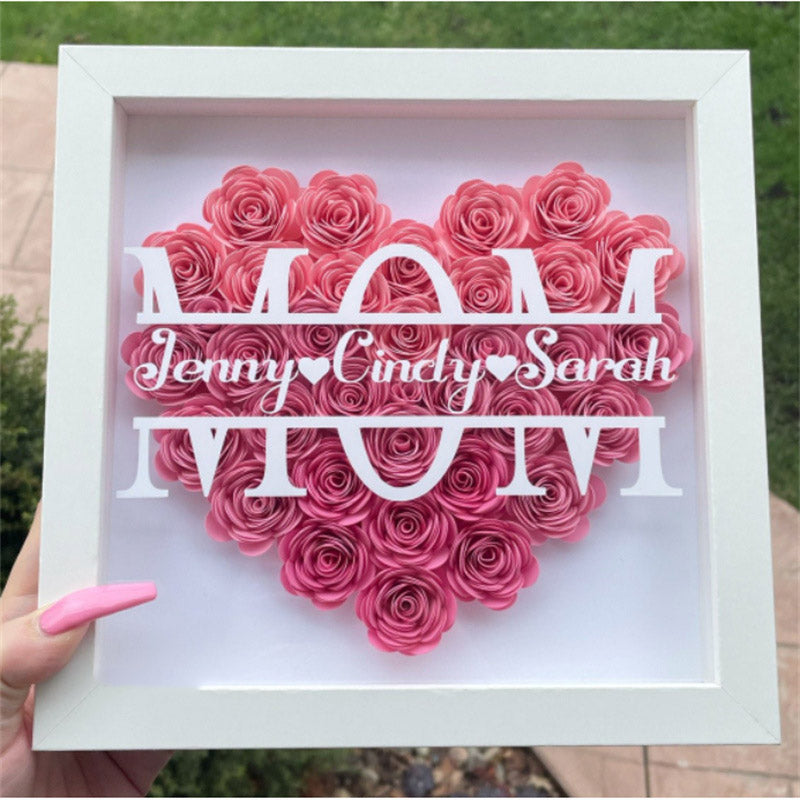 Mom Eternal Flower Photo Frame(Buy 1 Get 1Necklace)