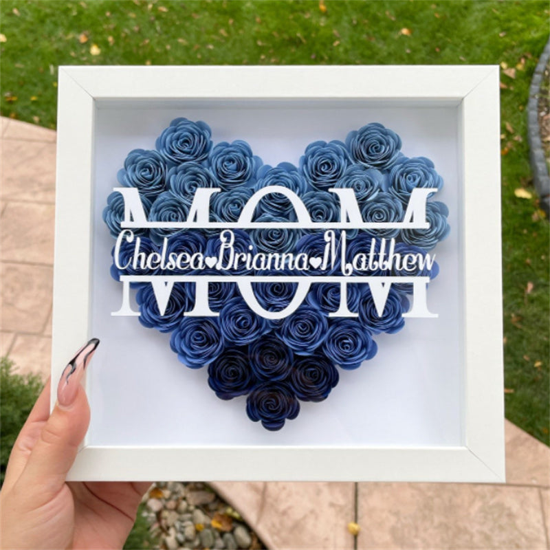 Mom Eternal Flower Photo Frame(Buy 1 Get 1Necklace)