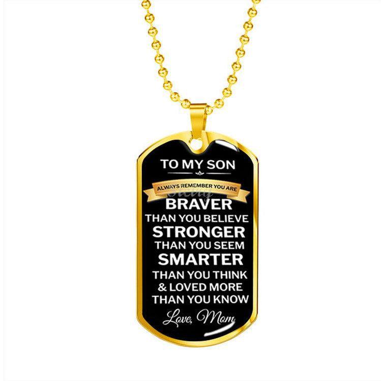 To My Son - Collier de marque militaire
