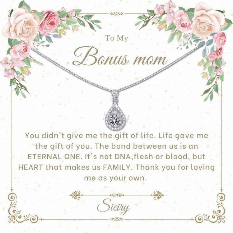 Siciry™ To Bonus Mom-Love Heart Necklace