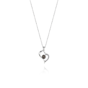 Special "I Love You in 100 Words" projection necklace for me, Christmas, Valentine's Day, Mother's Day gift!