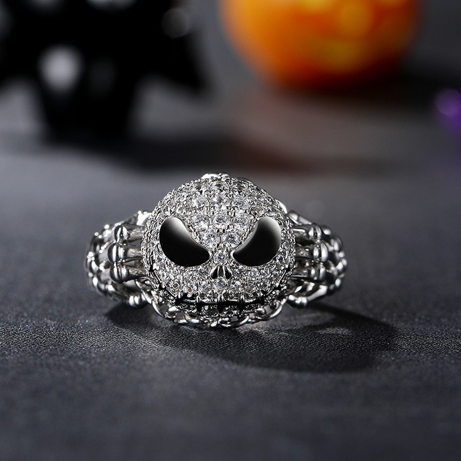 Pumpkin Skull Ring