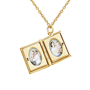 Family Book Photo Customized Necklace