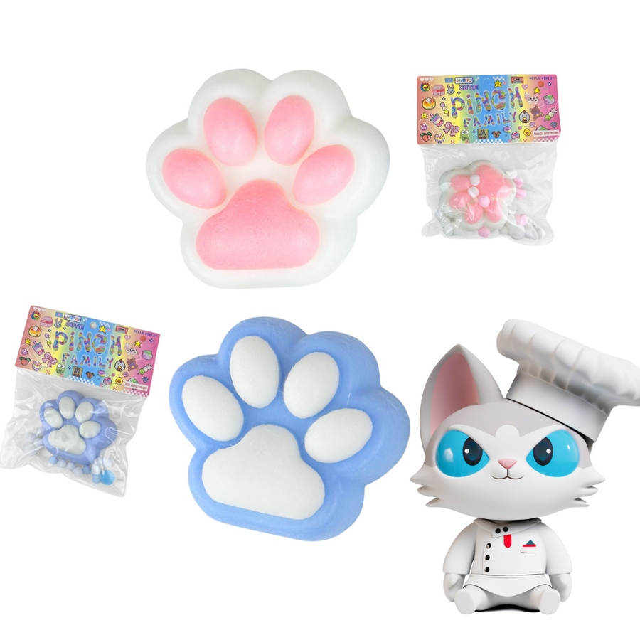 Puff × Siciry Cat Paw Squishy Toys