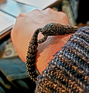 Viking Snake Jörmungandr Stainless Steel Bangle Bracelet