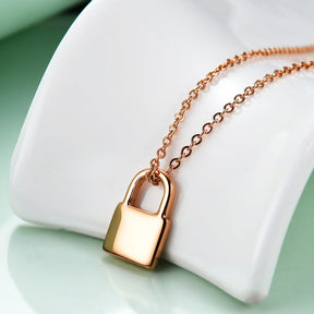 Personalized Name Lock Necklace